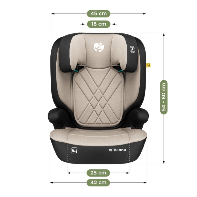 Vaikiška automobilinė kėdutė 2in1 100 -150 cm Joy 45 Beige I-Size
