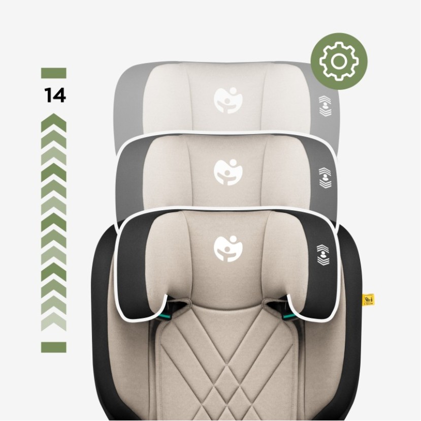 Vaikiška automobilinė kėdutė 2in1 100 -150 cm Joy 45 Beige I-Size