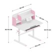 Ergonomiškas vaikiškas rašomasis stalas Study 5.0 Pink 90 cm Ergonomiškas vaikiškas rašomasis stalas Study 5.0 Pink 90 cm