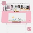 Ergonomiškas vaikiškas rašomasis stalas Study 5.0 Pink 90 cm Ergonomiškas vaikiškas rašomasis stalas Study 5.0 Pink 90 cm