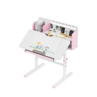 Ergonomiškas vaikiškas rašomasis stalas Study 5.0 Pink 90 cm Ergonomiškas vaikiškas rašomasis stalas Study 5.0 Pink 90 cm