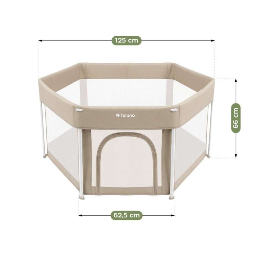 Sulankstoma kūdikių žaidimų aikštelė Cozy 30, Beige Sulankstoma kūdikių žaidimų aikštelė Cozy 30, Beige