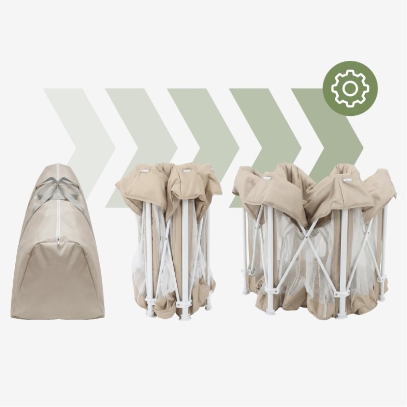 Sulankstoma kūdikių žaidimų aikštelė Cozy 30, Beige Sulankstoma kūdikių žaidimų aikštelė Cozy 30, Beige