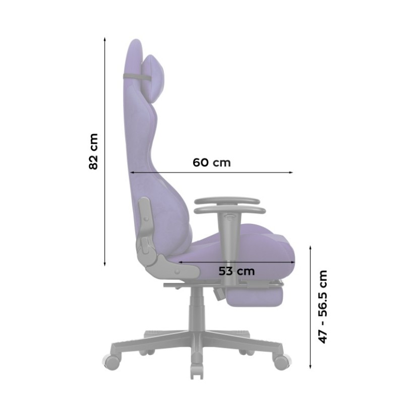 Žaidimų kėdė Force 5.7 Purple Žaidimų kėdė Force 5.7 Purple