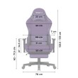 Žaidimų kėdė Force 5.7 Purple Žaidimų kėdė Force 5.7 Purple