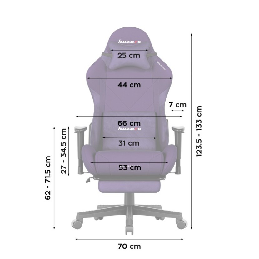 Žaidimų kėdė Force 5.7 Purple Žaidimų kėdė Force 5.7 Purple