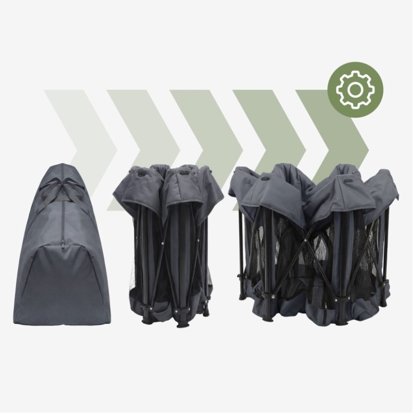 Kūdikių lovytė Cozy 30 Graphite
