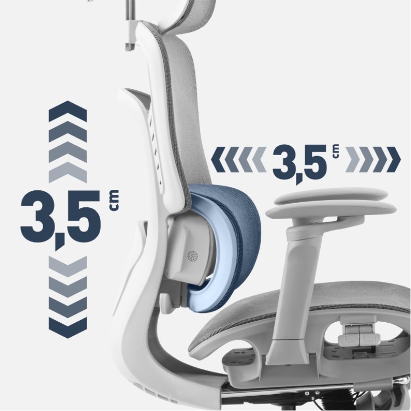 Masažinė biuro kėdė Visioner 8.3 Grey