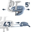 Masažinė biuro kėdė Visioner 8.3 Grey