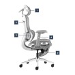 Masažinė biuro kėdė Visioner 8.3 Grey