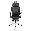 Biuro kėdė su masažu Visioner 8.3 Black Biuro kėdė su masažu Visioner 8.3 Black