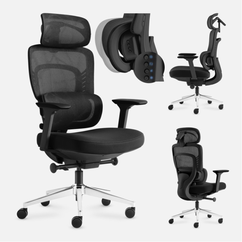 Biuro kėdė su masažu Visioner 6.1 Black Biuro kėdė su masažu Visioner 6.1 Black