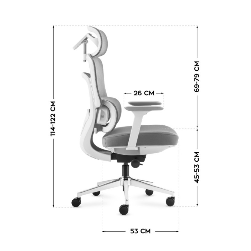 Biuro kėdė su masažu Visioner 6.1 Grey Biuro kėdė su masažu Visioner 6.1 Grey