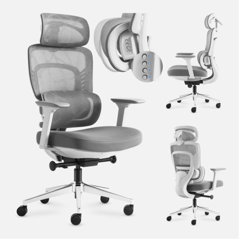 Biuro kėdė su masažu Visioner 6.1 Grey Biuro kėdė su masažu Visioner 6.1 Grey