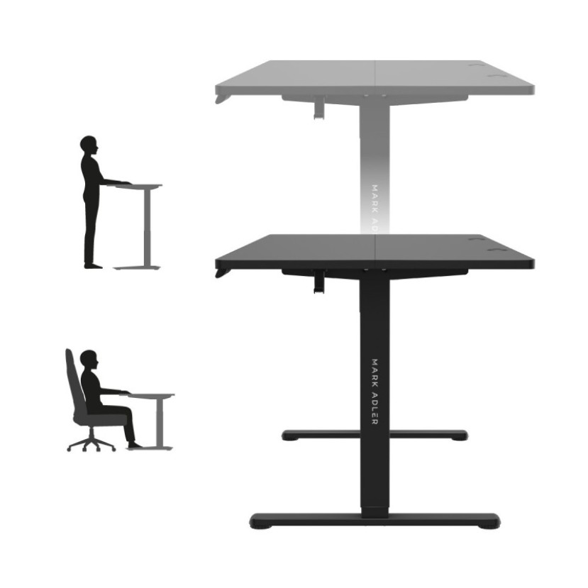 Elektrinis rašomasis stalas Leader 7.6 Black 160 cm Elektrinis rašomasis stalas Leader 7.6 Black 160 cm