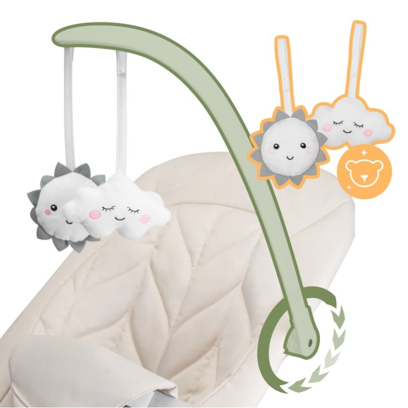 Kūdikių supamoji kėdė Moon 10 Beige