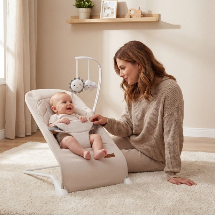 Kūdikių supamoji kėdė Moon 10 Beige