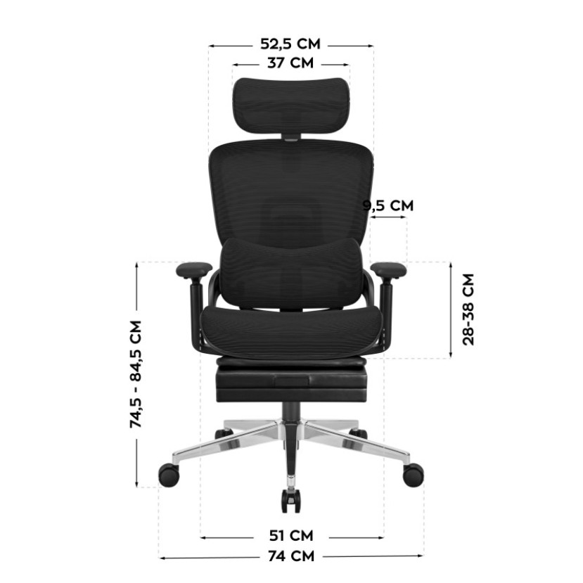 Ergonominė biuro kėdė Expert 9.3 Black Ergonominė biuro kėdė Expert 9.3 Black