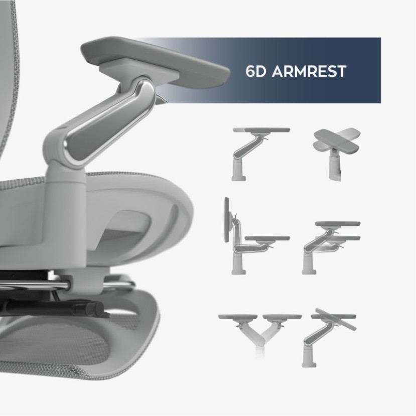 Ergonominė biuro kėdė Leadpro 8.7 Grey Ergonominė biuro kėdė Leadpro 8.7 Grey