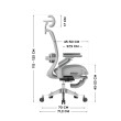 Ergonominė biuro kėdė Leadpro 8.7 Grey Ergonominė biuro kėdė Leadpro 8.7 Grey