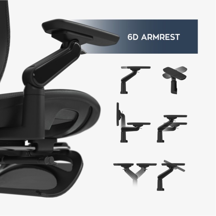 Ergonominė kėdė su masažo funkcija Leadpro 8.7 Black