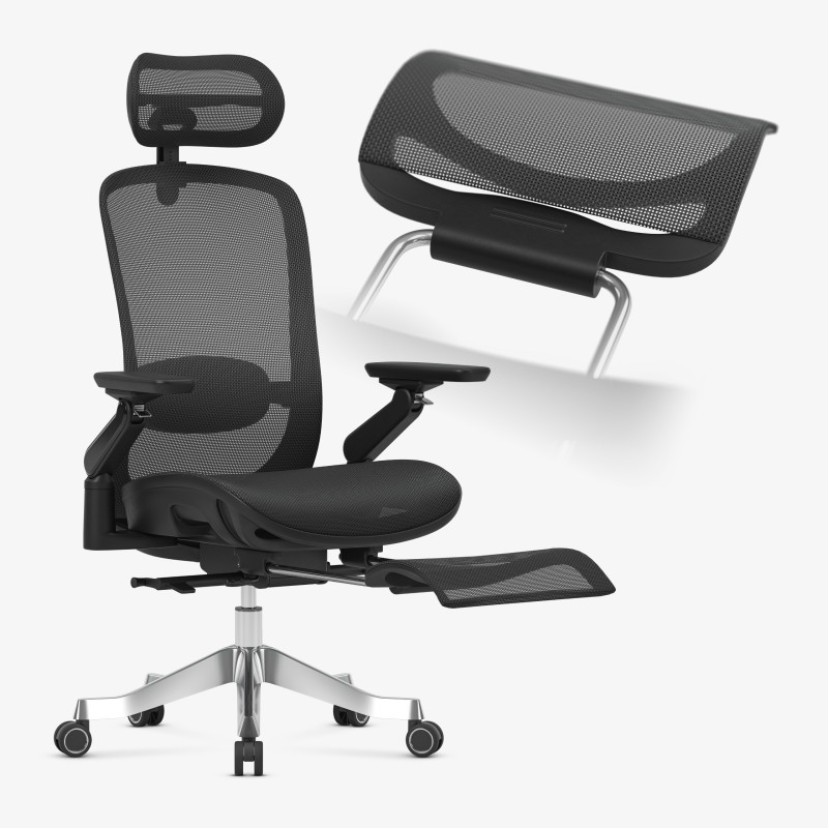 Ergonominė kėdė su masažo funkcija Leadpro 8.7 Black