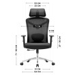 Ergonominė kėdė Manager 2.6 Black