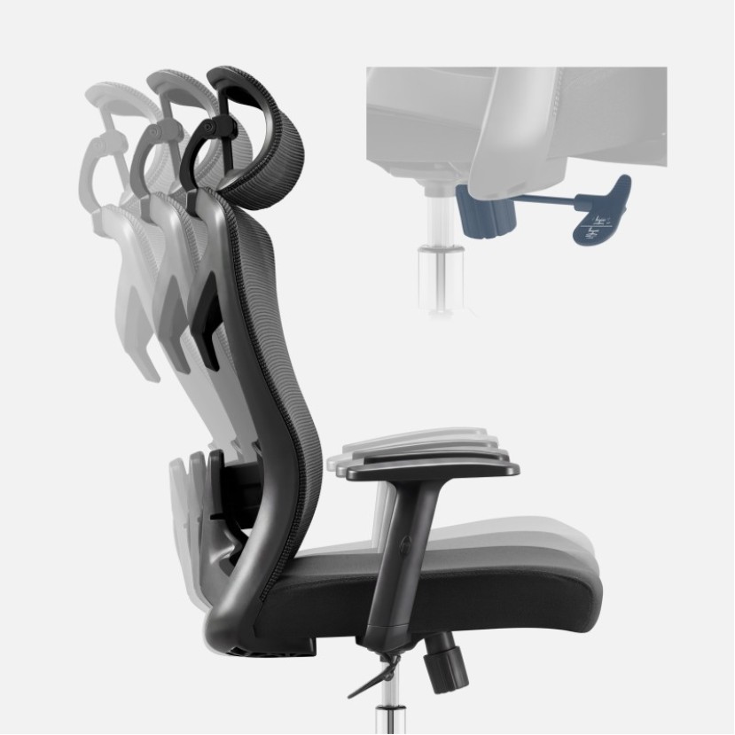 Ergonominė kėdė Manager 2.6 Black