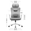 Ergonominė biuro kėdė Manager 2.6 Grey Ergonominė biuro kėdė Manager 2.6 Grey