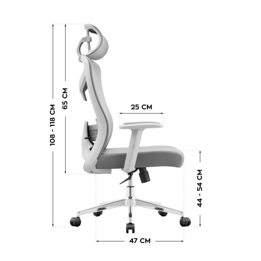 Ergonominė biuro kėdė Manager 2.6 Grey Ergonominė biuro kėdė Manager 2.6 Grey
