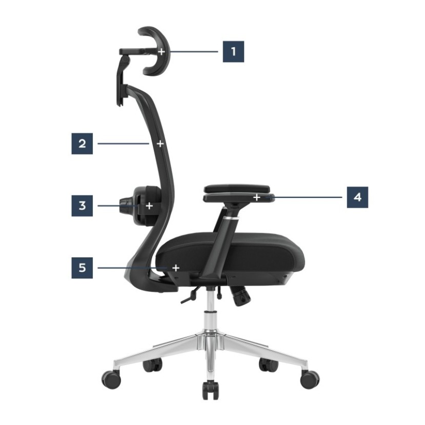 Ergonominė kėdė su masažine funkcija Leadpro 6.0 Black Ergonominė kėdė su masažine funkcija Leadpro 6.0 Black