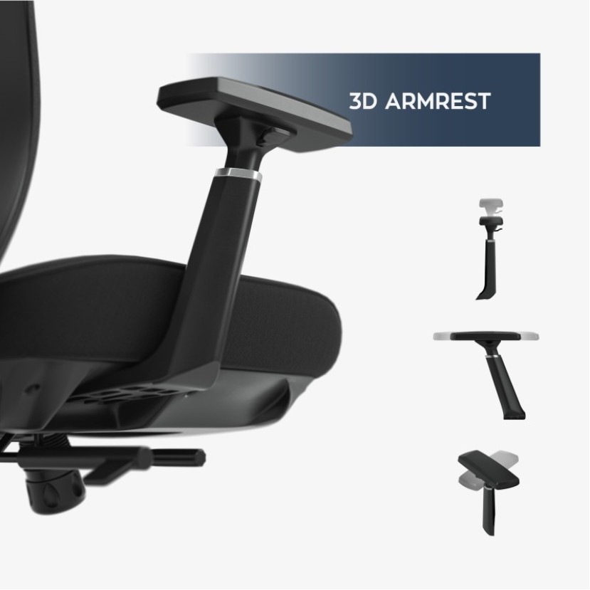 Ergonominė kėdė su masažine funkcija Leadpro 6.0 Black Ergonominė kėdė su masažine funkcija Leadpro 6.0 Black