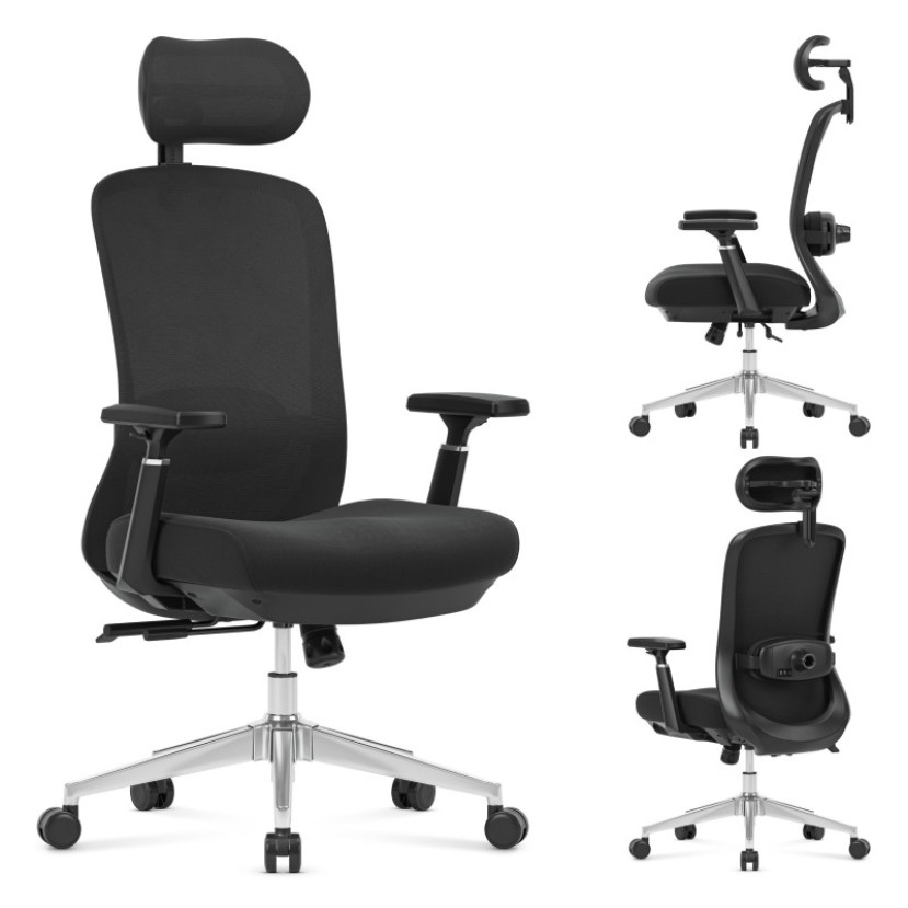 Ergonominė kėdė su masažine funkcija Leadpro 6.0 Black Ergonominė kėdė su masažine funkcija Leadpro 6.0 Black