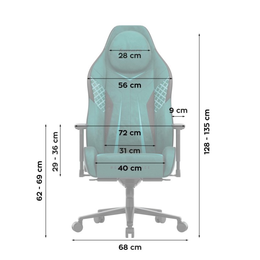 Žaidimų kėdė Force 8.3 Green Žaidimų kėdė Force 8.3 Green
