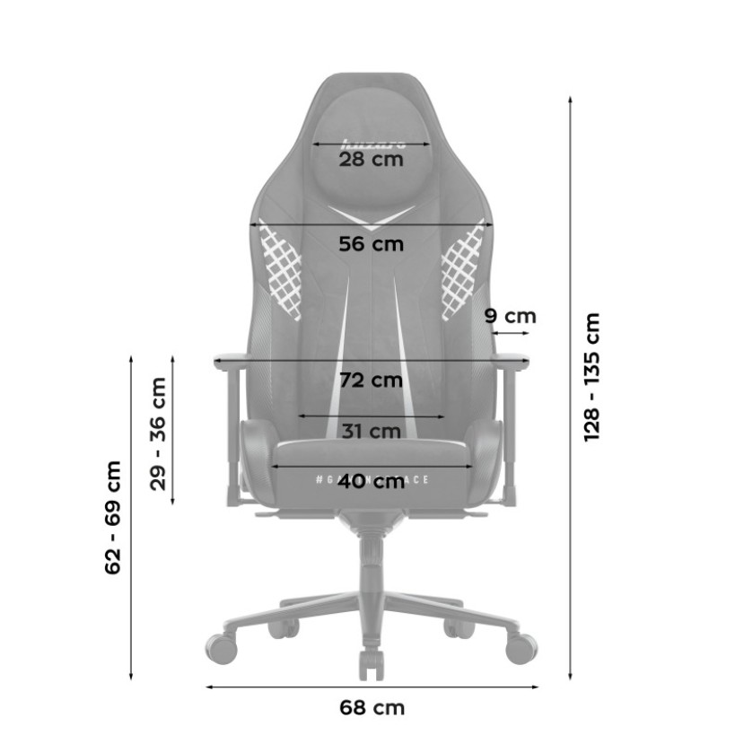 Žaidimų kėdė Force 8.3 Carbon Black
