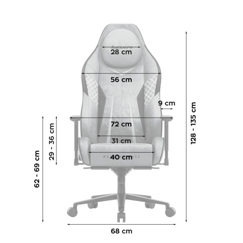 Žaidimų kėdė Force 8.3 Grey