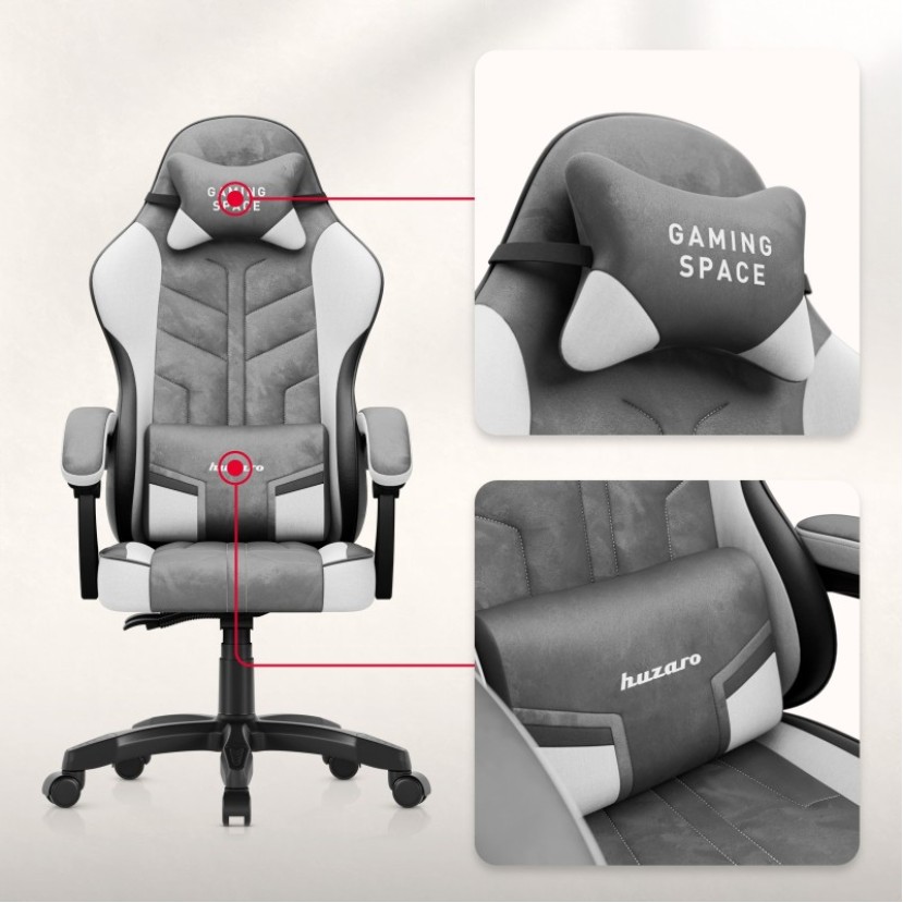 Žaidimų kėdė Force 2.7 Grey Velvet Žaidimų kėdė Force 2.7 Grey Velvet
