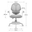 Vaikiška ergonominė kėdė Junior 4.5 Grey Vaikiška ergonominė kėdė Junior 4.5 Grey