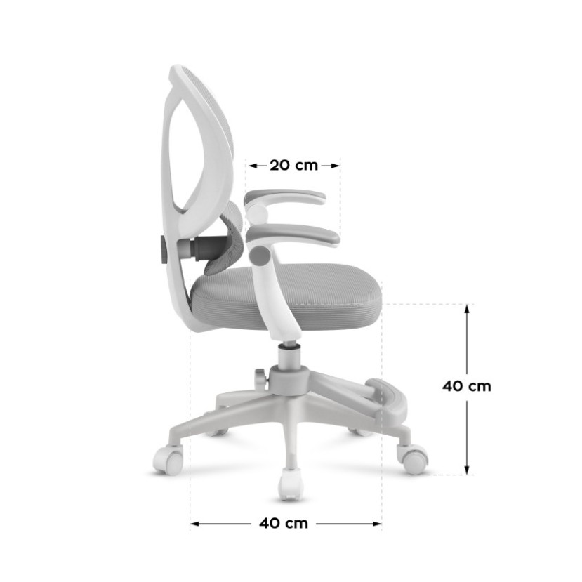 Vaikiška ergonominė kėdė Junior 4.5 Grey Vaikiška ergonominė kėdė Junior 4.5 Grey