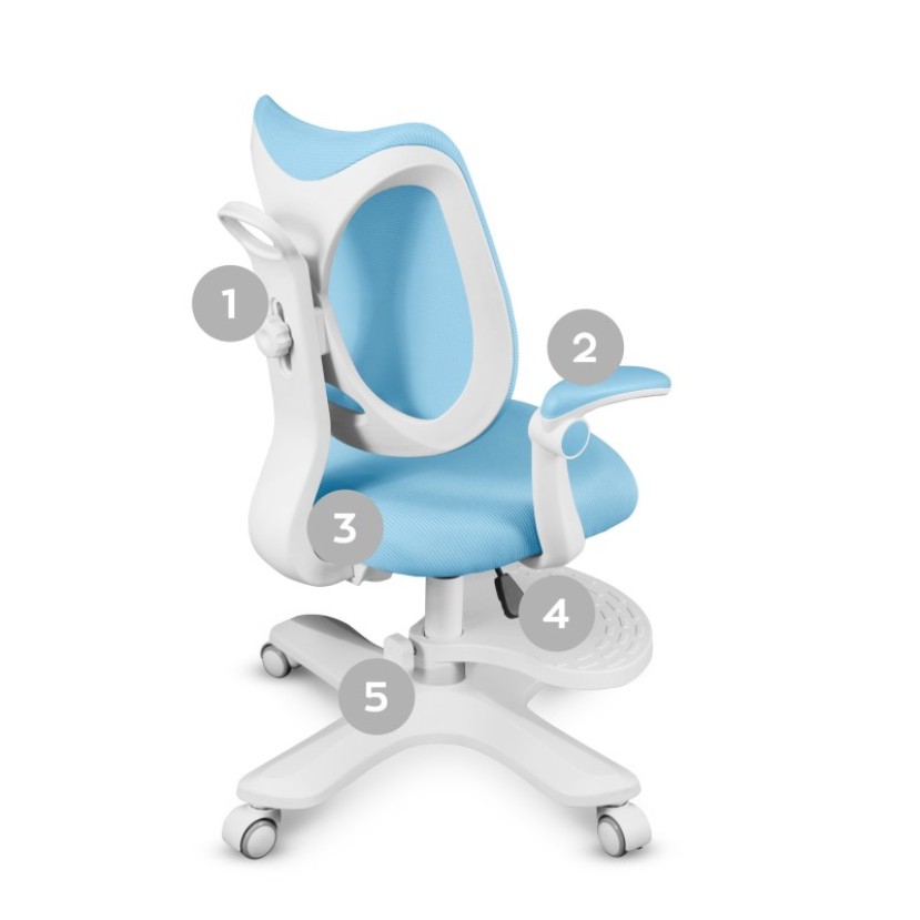 Vaikiška kėdė Junior 4.6, Blue Vaikiška kėdė Junior 4.6, Blue