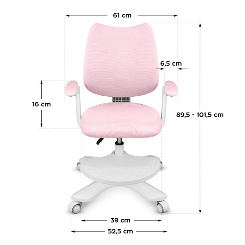 Vaikiška kėdė Junior 4.6 Pink Vaikiška kėdė Junior 4.6 Pink