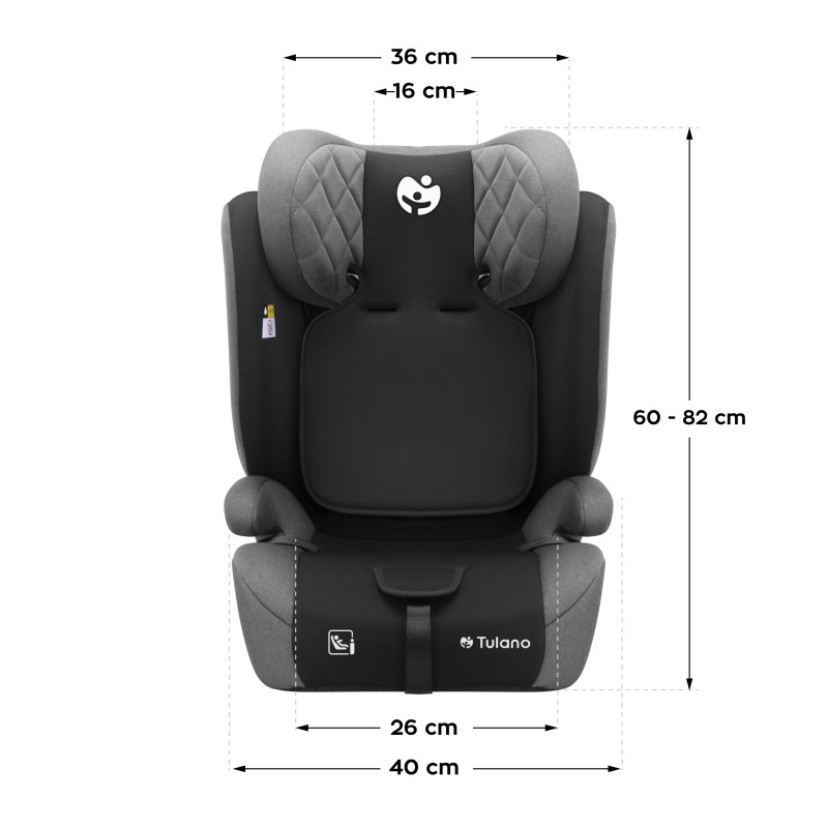 Automobilinė kėdutė Zooma 25 Grey-Black
