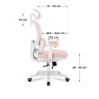 Vaikiška ergonominė kėdė Junior 6.3 Pink Vaikiška ergonominė kėdė Junior 6.3 Pink