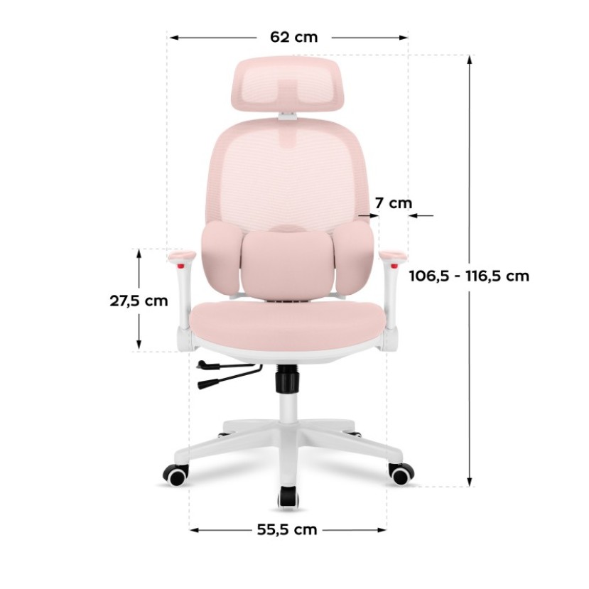 Vaikiška ergonominė kėdė Junior 6.3 Pink Vaikiška ergonominė kėdė Junior 6.3 Pink