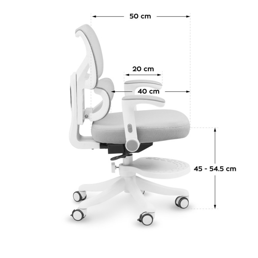 Vaikiška ergonominė kėdė Junior 5.3 Grey Vaikiška ergonominė kėdė Junior 5.3 Grey