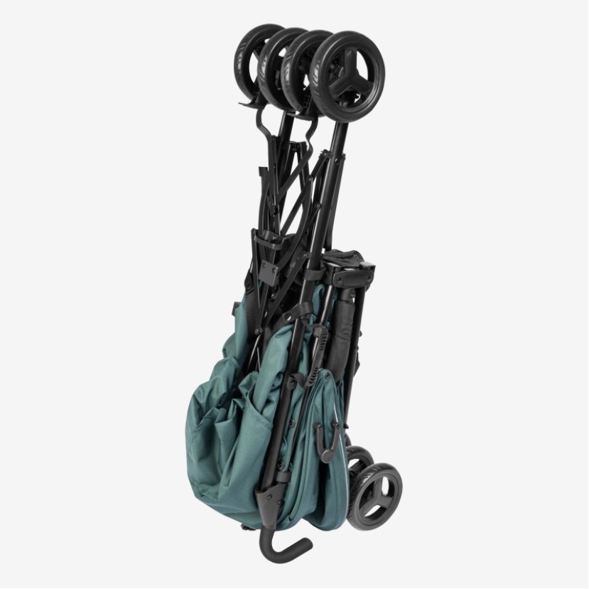 Vaikiškas vežimėlis Davos 35 Green-Black Vaikiškas vežimėlis Davos 35 Green-Black