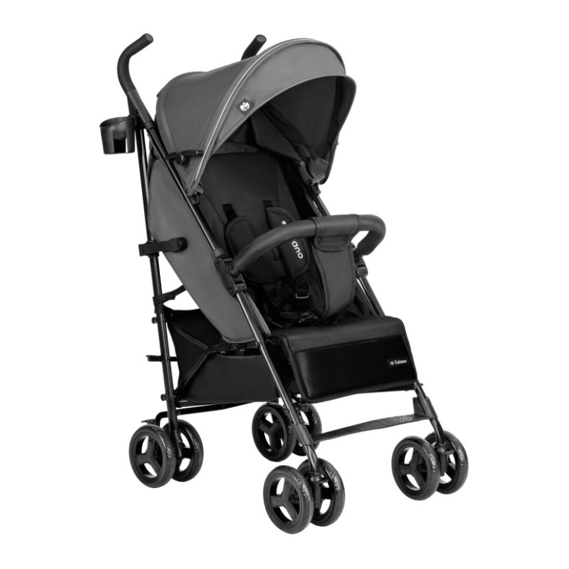 Vaikiškas vežimėlis Davos 35 Grey-Black Vaikiškas vežimėlis Davos 35 Grey-Black