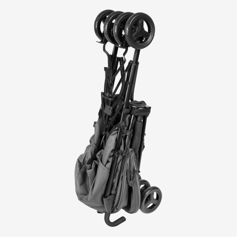 Vaikiškas vežimėlis Davos 35 Grey-Black Vaikiškas vežimėlis Davos 35 Grey-Black
