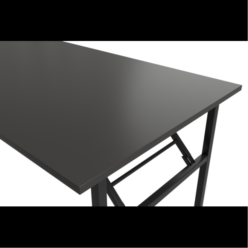 Sudedamas stalas EC-H 138x90 cm Antracitas