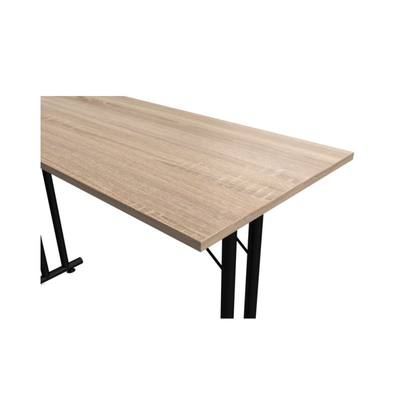 Konferencinis stalas Fold Black 160x80 cm